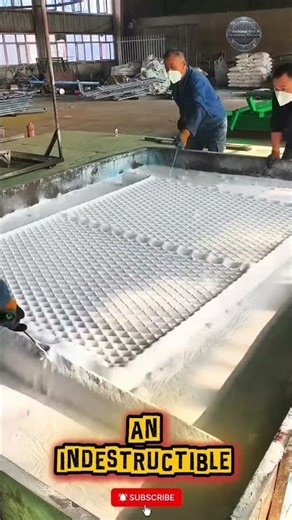 The Incredible Hot-Dip Galvanizing Process of Steel Mesh #trending #explore #factory #diy
