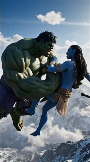 AVATAR VS HULK FIGHTING SCENE 4K CLEAN MARVEL SUPER HERO 🎯 #marvel