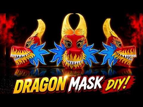 how to make a dragon mask | easy dragon boat festival craft