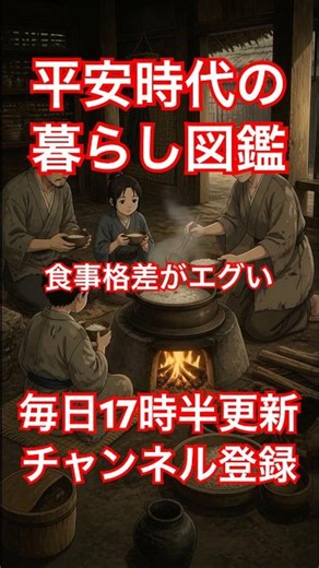 平安時代の食事、平安貴族は豪華、庶民は質素すぎ #へいあん #雑学 #平安 #アニメ #歴史