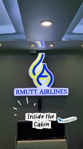 Welcome to RMUTT Airlines ✈️#ASI #อุตสาหกรรมการบริการการบิน #rmutt #มหาวิทยาลัยเทคโนโลยีราชมงคลธัญบุรี