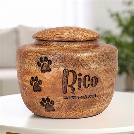 Custom Pet Urns - 3 Sizes Available, Wooden Personalized Pet Urns for Cats Handmade Pet Ashes Keepsake Animal Urns for Dog Cremation - Etsy