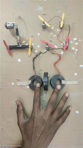 generate unlimited electricity with press double magnet amazing science project_Dc Motor