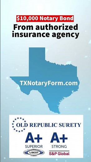 Texas Notary Public Bonds from Old Republic Surety