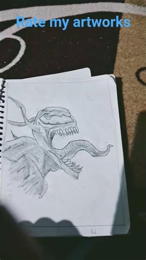 My drawing of Godzila and Venon#anime