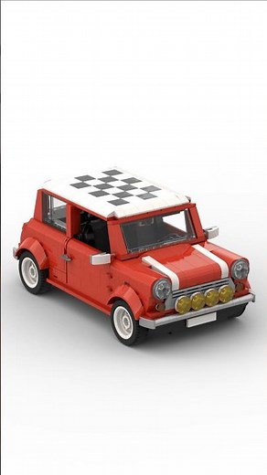 Lego Mini Cooper animated buildMoc by Linse on Bricklink #lego #mini #car