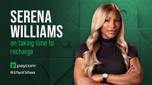 No matter what level we operate at, we have to give ourselves space to breathe. Hear why the iconic Serena Williams believes recharging is one of the most important things you can do. https://pycm.co/49v85qo | Paycom
