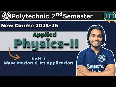 Physics-II polytechnic 2nd Semester | Unit-1: Wave Motion & Its Application | New Course 2024-25