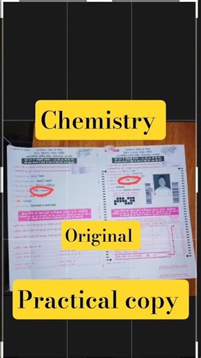 chemistry practical copy original #biharboard #practical #chemistry #ytshorts #shorts #bihar