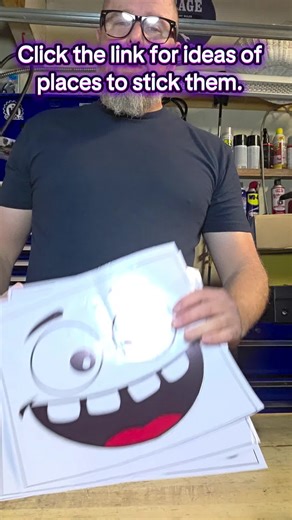 Creative Face Stickers for Home and Office Decor