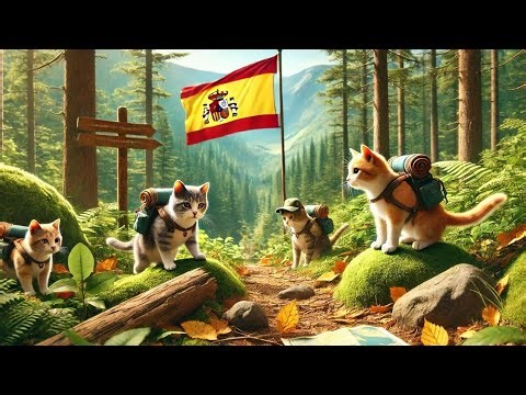 🐾 Three Cats Exploring Spain! 🇪🇸