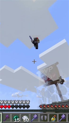 popping totem #minecraft #minecraftpvpclips