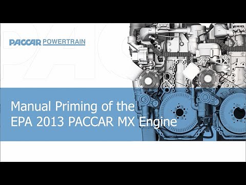 Manual Priming of the EPA 2013 PACCAR MX Engine