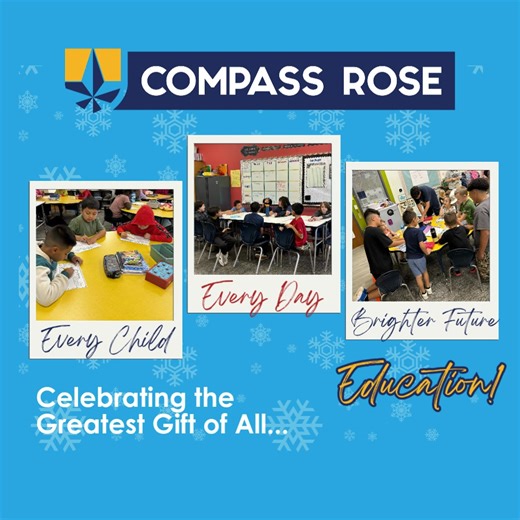 ✨ Give the gift that lasts a lifetime—education. ✨ At Compass Rose, every child is supported, celebrated, and encouraged to shine. 💙 🎒 Safe, joyful learning 🌱 Support for every learner 📚 A strong start for a bright future 👉 Now enrolling for the 2026–2027 school year. #YouBelong | Compass Rose Harvest