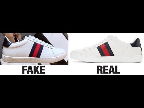 How To Spot Fake Gucci Ace Trainers / Sneakers Real vs Fake Comparison