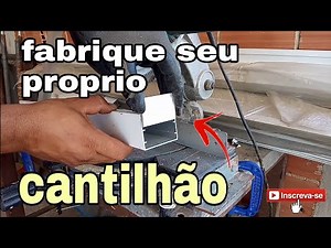 cantilhão para porta e portão de aluminio