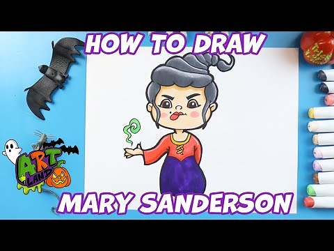 How to Draw Mary Sanderson from Hocus Pocus