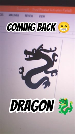 Dragon Logo me MS Word ka Logo Kaise Banaye 😱 | Hidden Code Trick 🔥 #youtubeshorts #trendingshorts