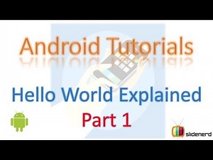 5 Hello World Android Example Part 1 |