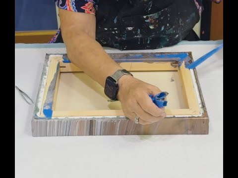 After the Fluid Acrylic Painting Dries