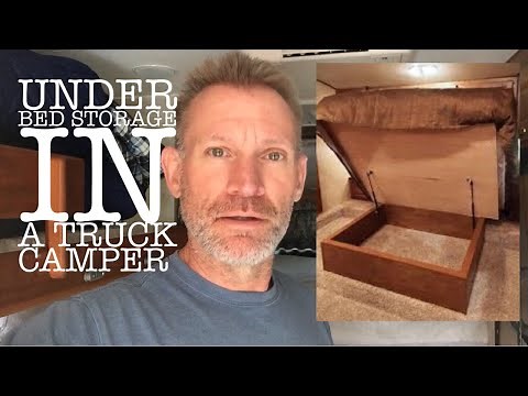 RV Storage Solution. RV Bed Lift Storage Part 1