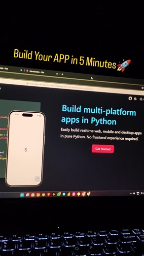 Build Your First App in 5 Minutes 🚀 (Flet Tutorial)