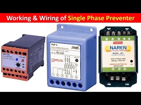 Phase Failure Relay | single phase preventer connection diagram @TheElectricalGuy