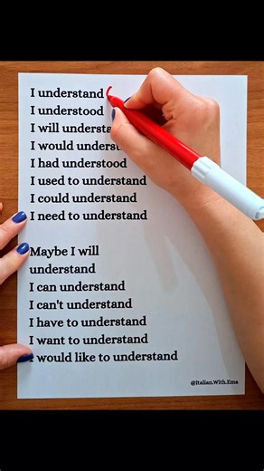 16K views · 284 reactions | Learn the verb "Capire (To understand)"...