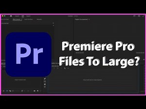 How To REDUCE The Size of Adobe Premiere Pro Video Preview Files