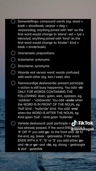 AFRIKAANS FAL PAPER 1: Woordstrukture Gids