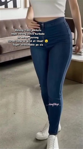 Skinny Jeans na Walang Front Pockets | Purong Curves at Super Stretch