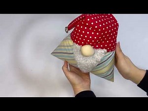 Sewing Christmas Presents: Santa with Triangle Fabric/Make Santa with Two Triangles – Creative Ideas