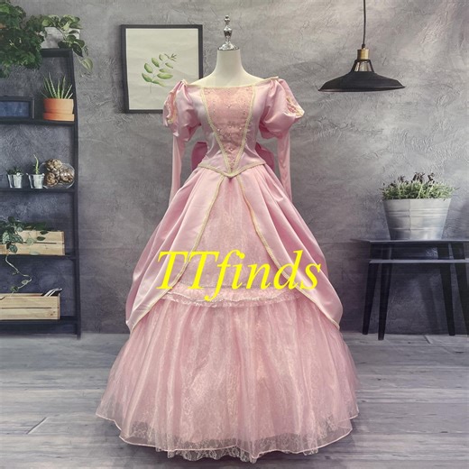 Princess Ariel Dress the Little Mermaid Ariel Pink Cosplay Costume Adult Woman Girls Luxury - Etsy