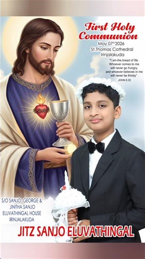 First Holy Communion of Jitz Sanjo Eluvathingal
