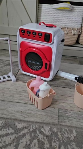 Children's Washing Machine toy! It has lights, sounds, and movement! You can even add water for a spin! #toys #kidstoys #children #toddlers #tiktokshopblackfriday