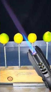 Lighter vs Lemon Reaction Test – Explosive Citrus Experiment #youtubeshorts #shorts #lighter #viral