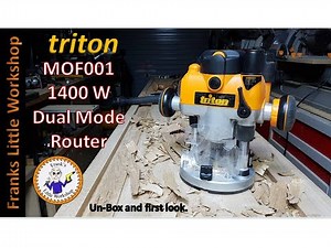 Triton MOF001 Dual-Mode 1400W Plunge router. First look.