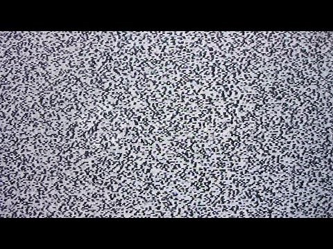 Tv Screen With White Noise Or Static Snow.. Stock Footage