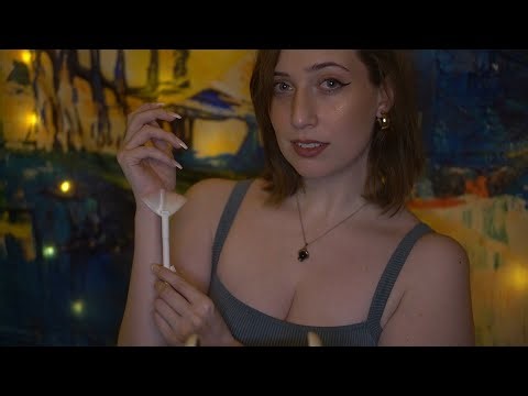 Skin and Collarbone Triggers, ASMR Tapping, Brushing, Tracing, Body Triggers, Face Touching