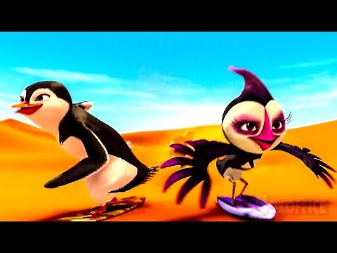 The Cool Penguin Squad Surf on the Sand!! | Surf's Up 2: WaveMania | CLIP