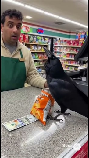 Crow Uses ATM. Buys Chips.