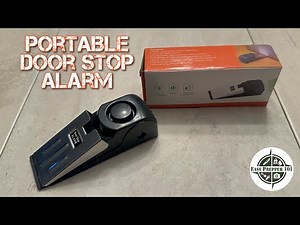Portable Door Stop Alarm : Hotel Safety : Security for Travel : Security for Home : 120DB Siren