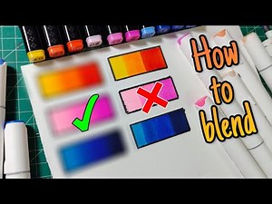 How to Blend ALCOHOL MARKER for Beginners!!