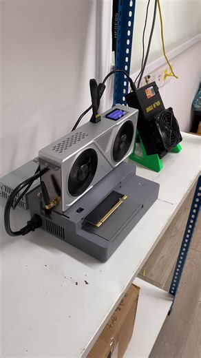 RGB GPU power making my shelf a showstopper #bitcoinmining #jinglemining #Miner #crypto #GPU #3dprinting #gadgets #setuptour #desksetup