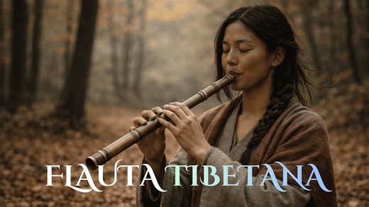 Flauta de Cura Tibetana | Música Ancestral para Silenciar a Mente, Acalmar e Relaxar (2 Horas)