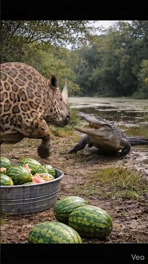 Qué les parece esta escena⁉️😨🦬 #animals #incredible #shortvideo #ia #viral