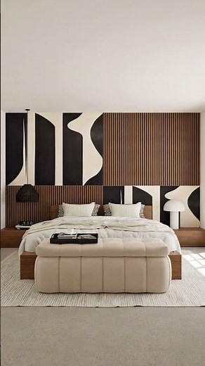 ✅ Déco Murale : 10 Idées avec Tasseaux et Papier Peint - rendu 3D généré avec HomeByMe ✨