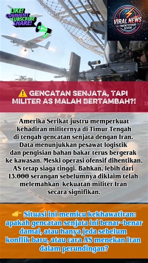 ❗BREAKING NEWS❗ AMERIKA PERKUAT MILITER DI TIMUR TENGAH, SIASAT SAAT GENCATANSENJATA?