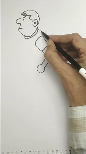 How to draw a cartoon character running