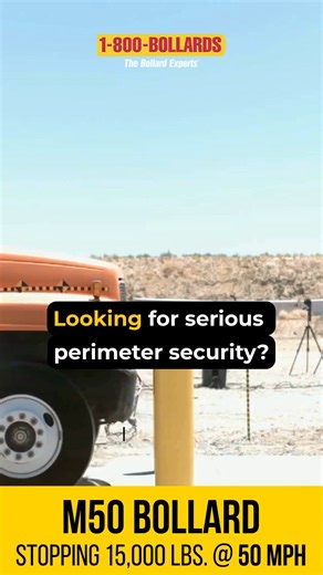 The M50 from 1-800-BOLLARDS is certified to stop a 15,000-pound truck at 50 mph, while the M30 delivers the same protection at 30 mph. Perfect for safeguarding police stations, municipalities, hospitals, universities, and more. Available in shallow or deep mount, fixed or removable designs, our bollards provide the flexibility to fit any site — without compromising on security. 👉 Learn more or request a quote: 1-800-Bollards.com #PerimeterSecurity #CrashTested #ASTM #InfrastructureSafety #Bolla